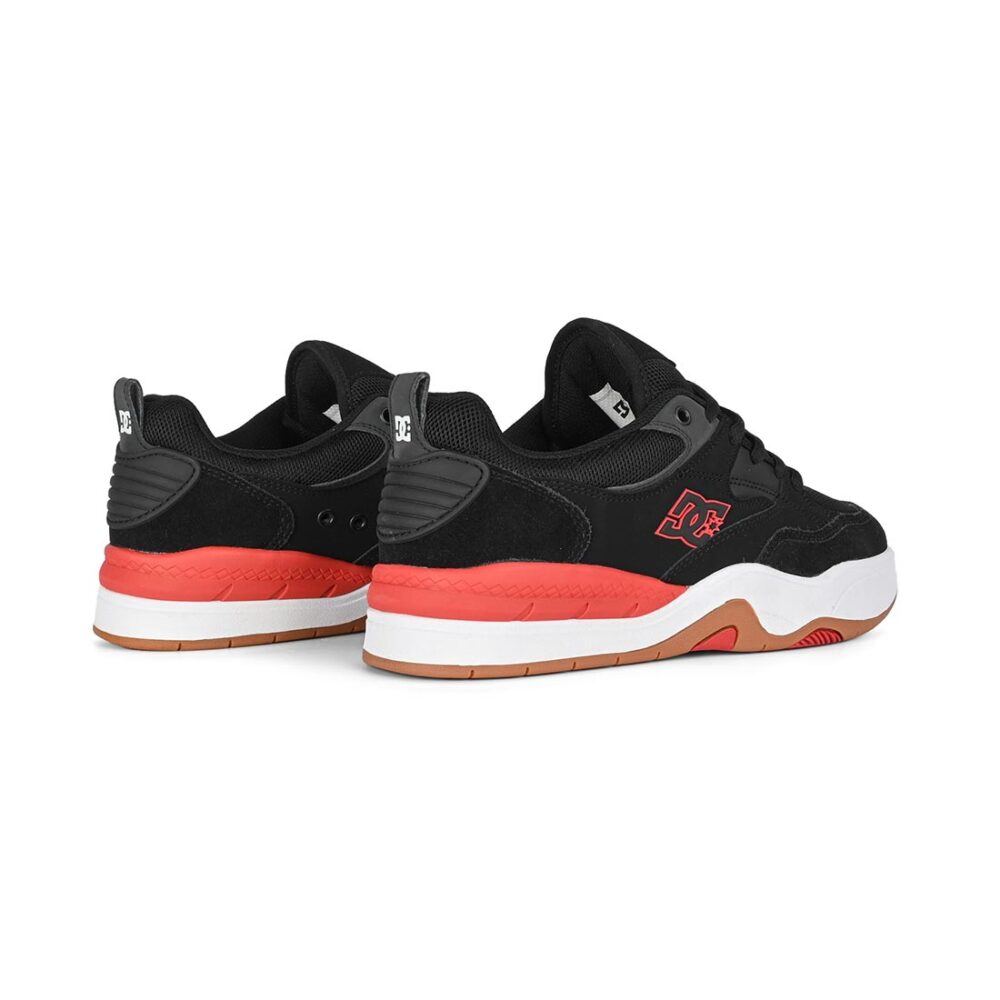 DC Ascend S Skate Shoes - Black/Red/Black