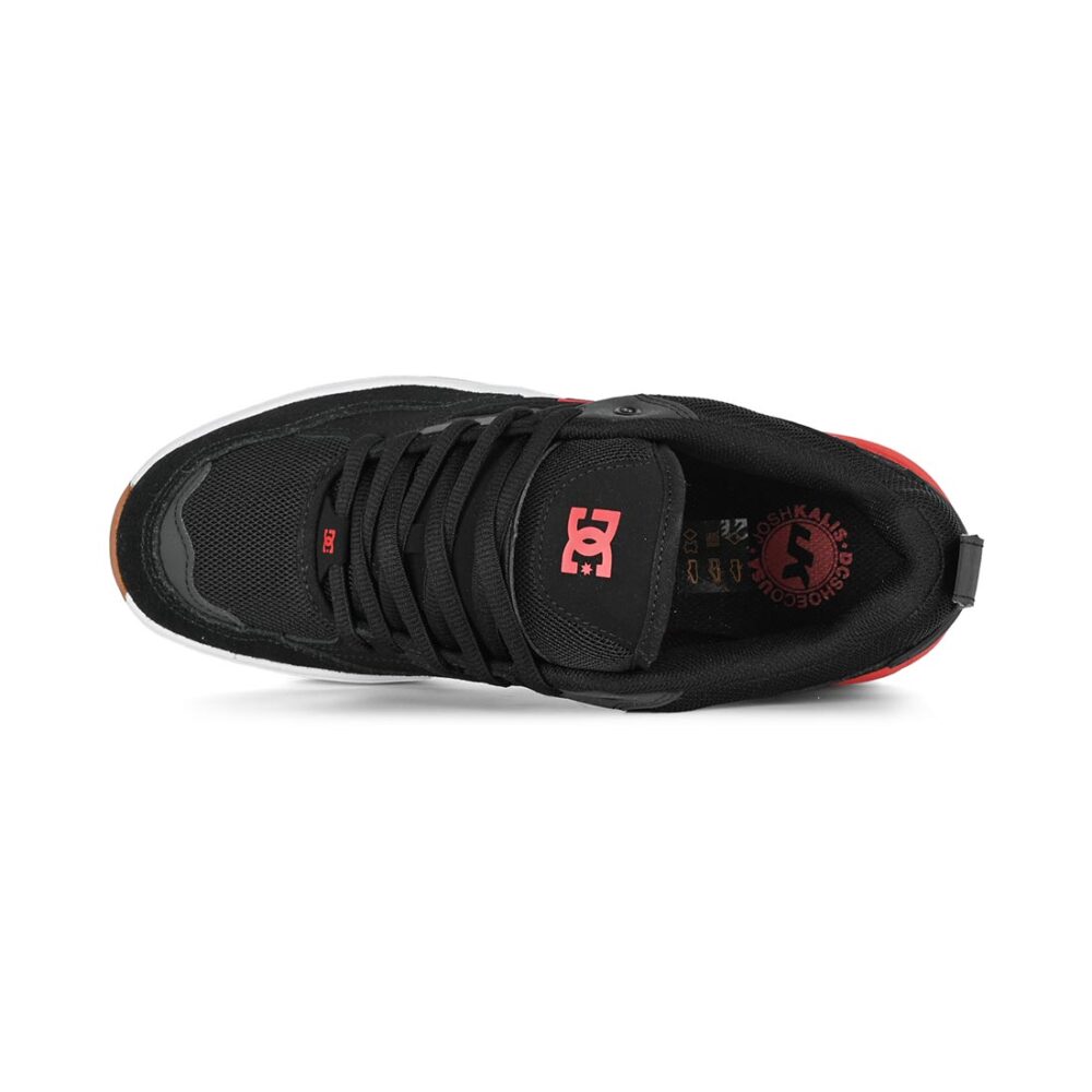 DC Ascend S Skate Shoes - Black/Red/Black