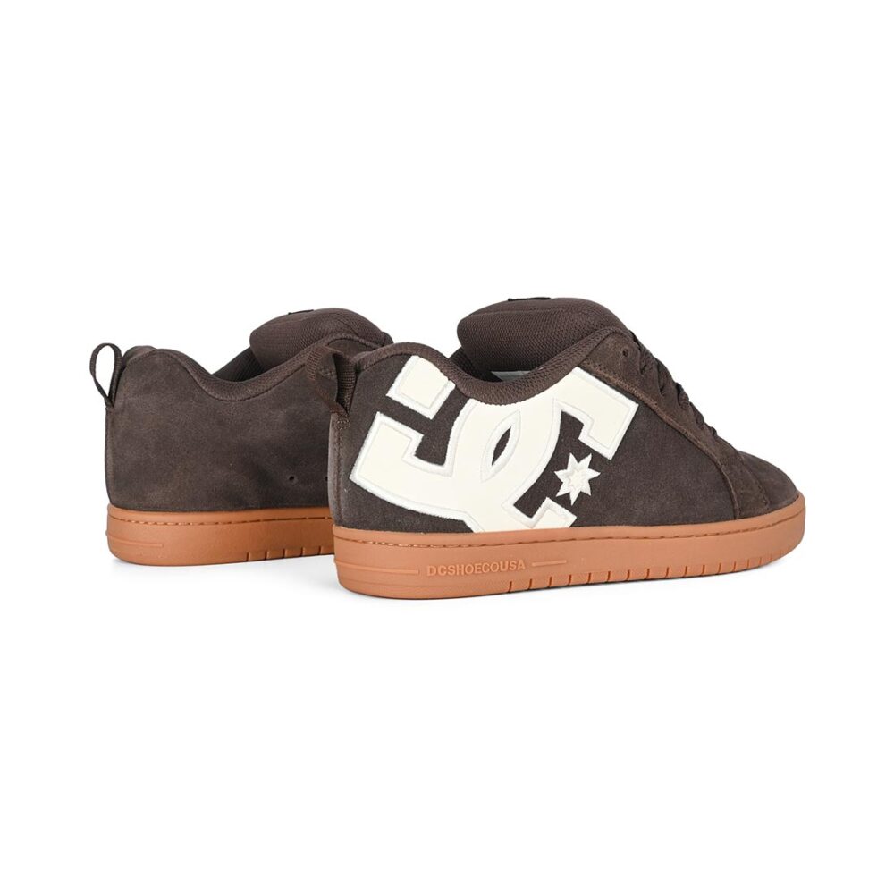 DC Court Graffik Skate Shoes - Brown/Gum