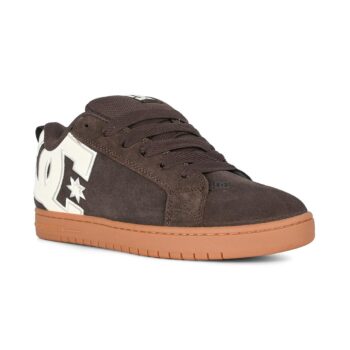 DC Court Graffik Skate Shoes - Brown/Gum