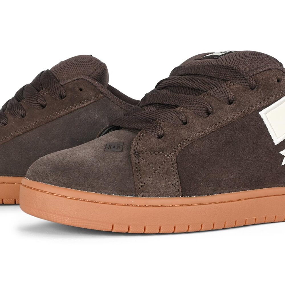 DC Court Graffik Skate Shoes - Brown/Gum