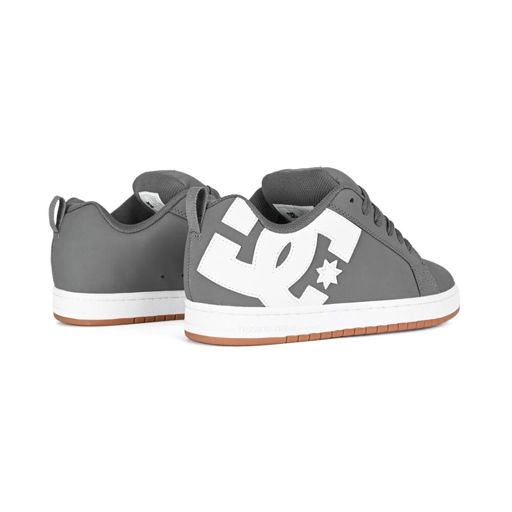 DC Court Graffik Skate Shoes - Grey/White