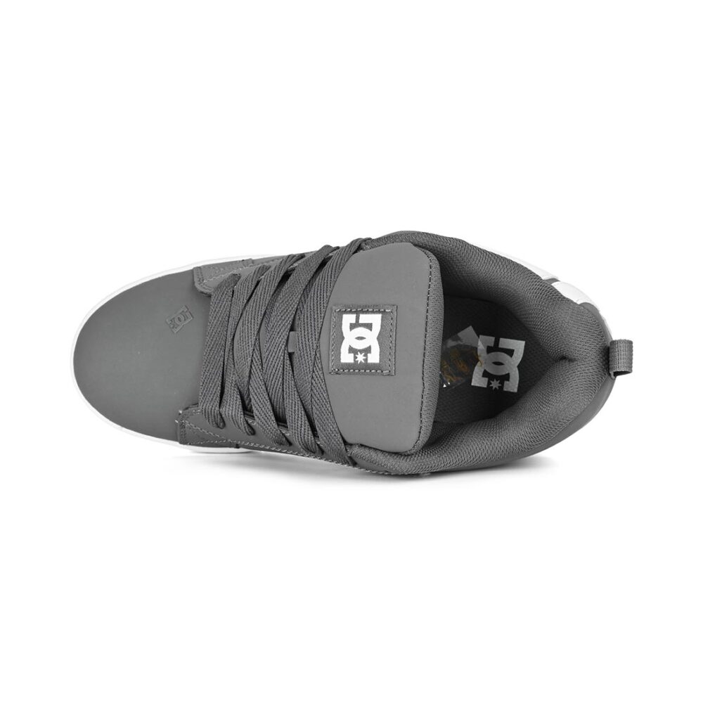 DC Court Graffik Skate Shoes - Grey/White