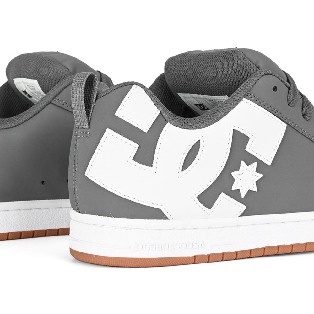 DC Court Graffik Skate Shoes - Grey/White