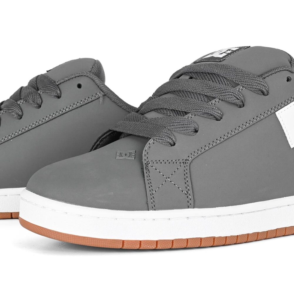 DC Court Graffik Skate Shoes - Grey/White