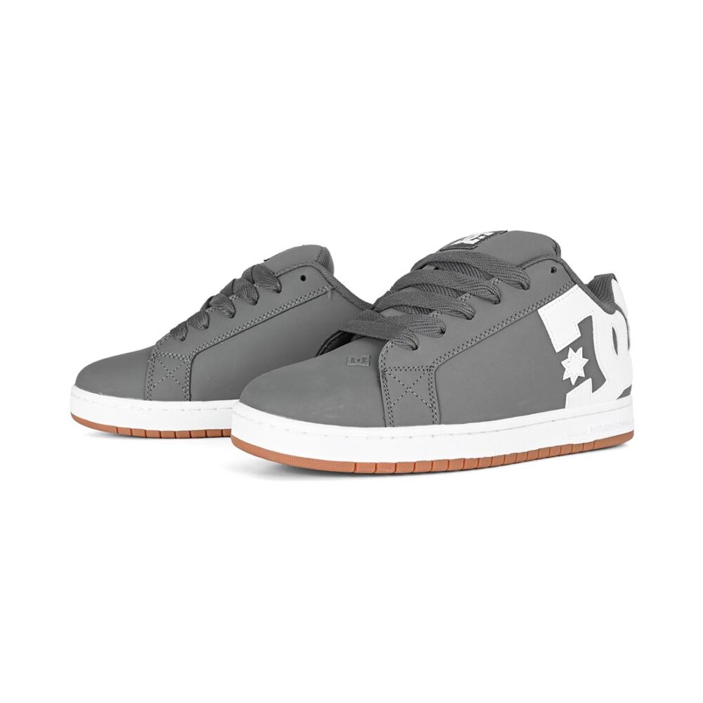 DC Court Graffik Skate Shoes - Grey/White
