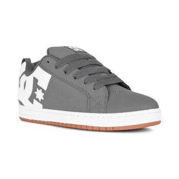 DC Court Graffik Skate Shoes - Grey/White