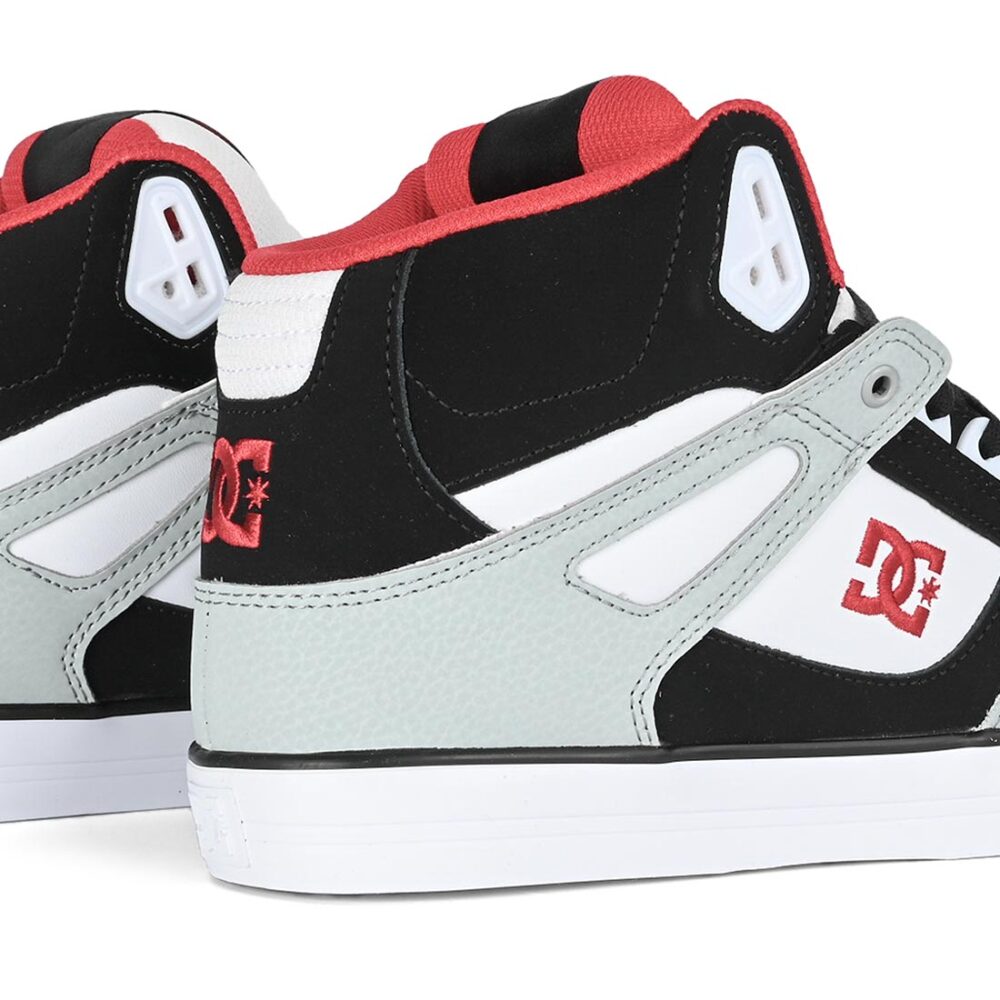 DC Pure High Top WC Shoes - Grey/Black/White/Red