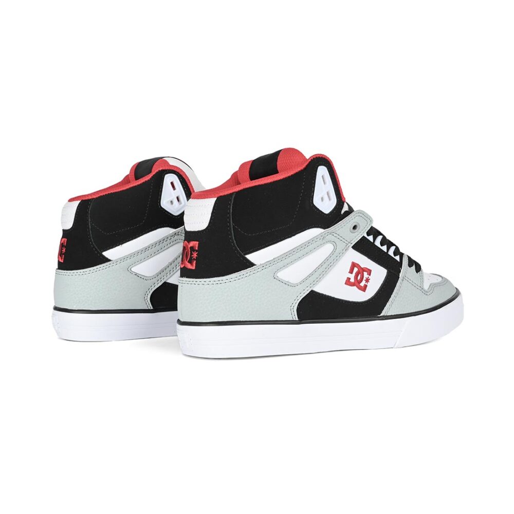 DC Pure High Top WC Shoes - Grey/Black/White/Red