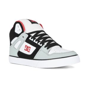 DC Pure High Top WC Shoes - Grey/Black/White/Red