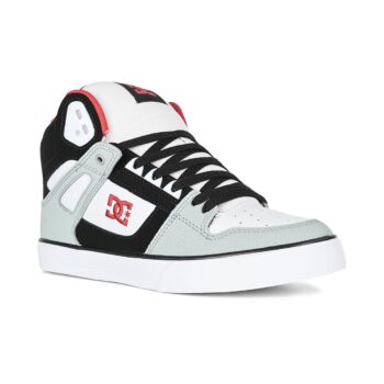 DC Pure High Top WC Shoes - Grey/Black/White/Red