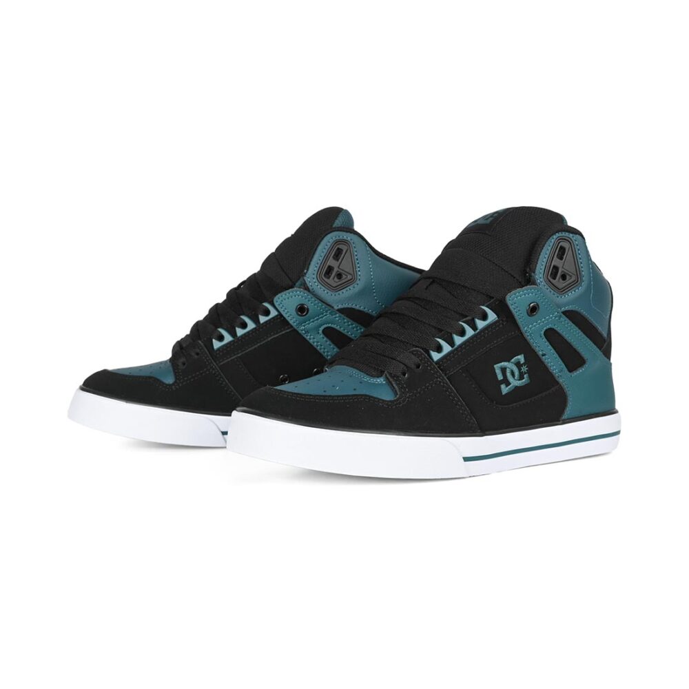 DC Pure High Top WC Skate Shoes - Dark Teal