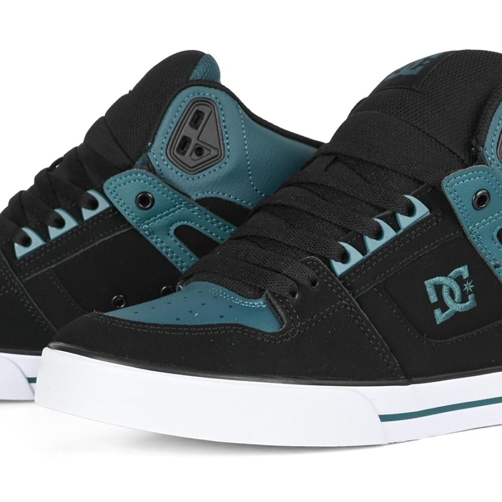 DC Pure High Top WC Skate Shoes - Dark Teal