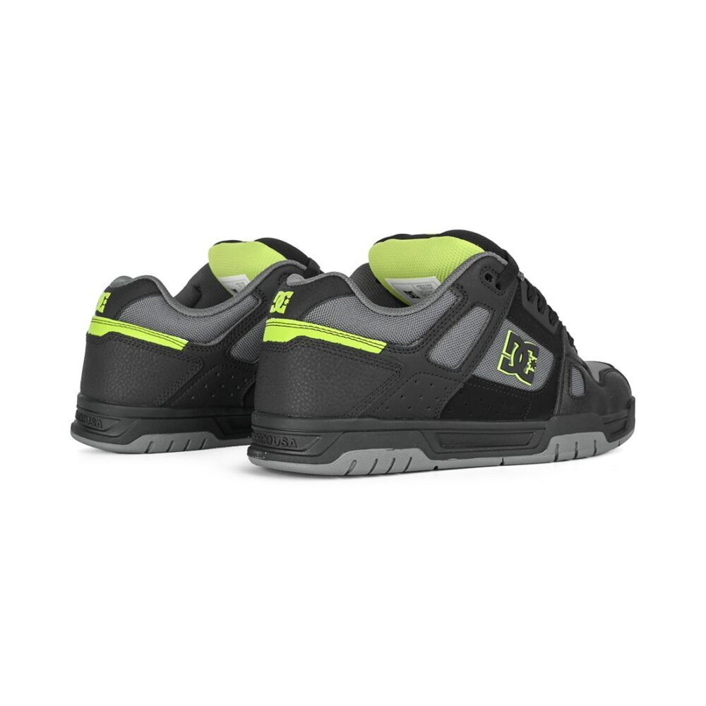 DC Stag Skate Shoes - Black/Lime