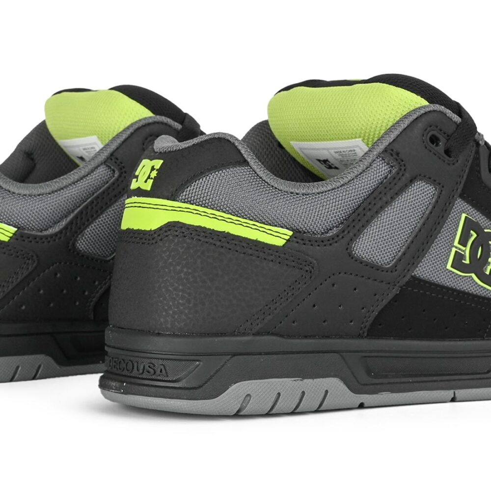 DC Stag Skate Shoes - Black/Lime