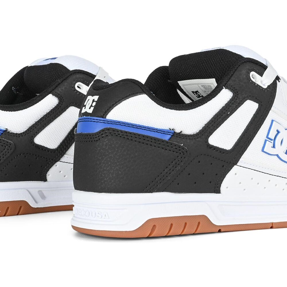 DC Stag Skate Shoes - White/Black/Blue