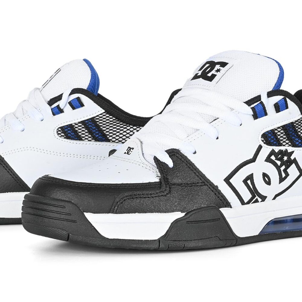 DC Versatile Skate Shoes - White/Black/Blue (SP25)