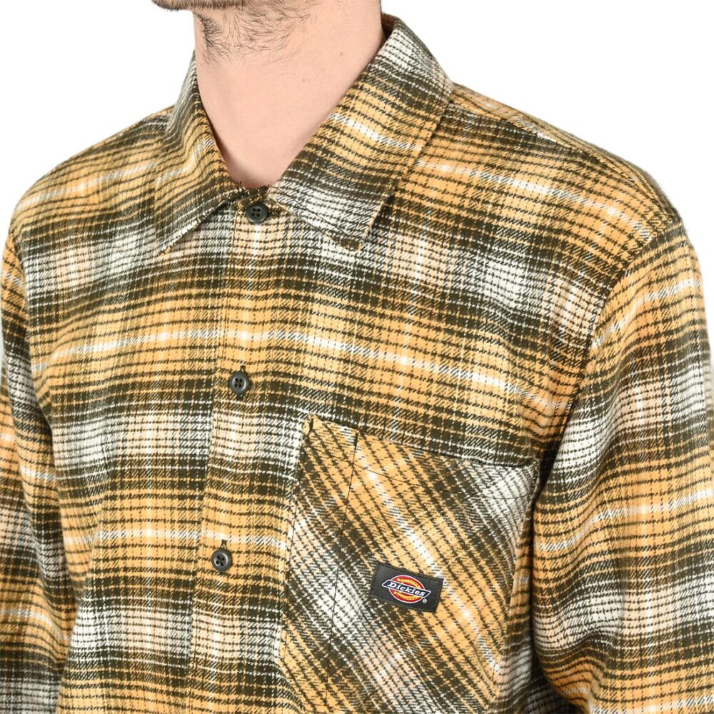 Dickies Forest Check L/S Shirt - Oak Buff