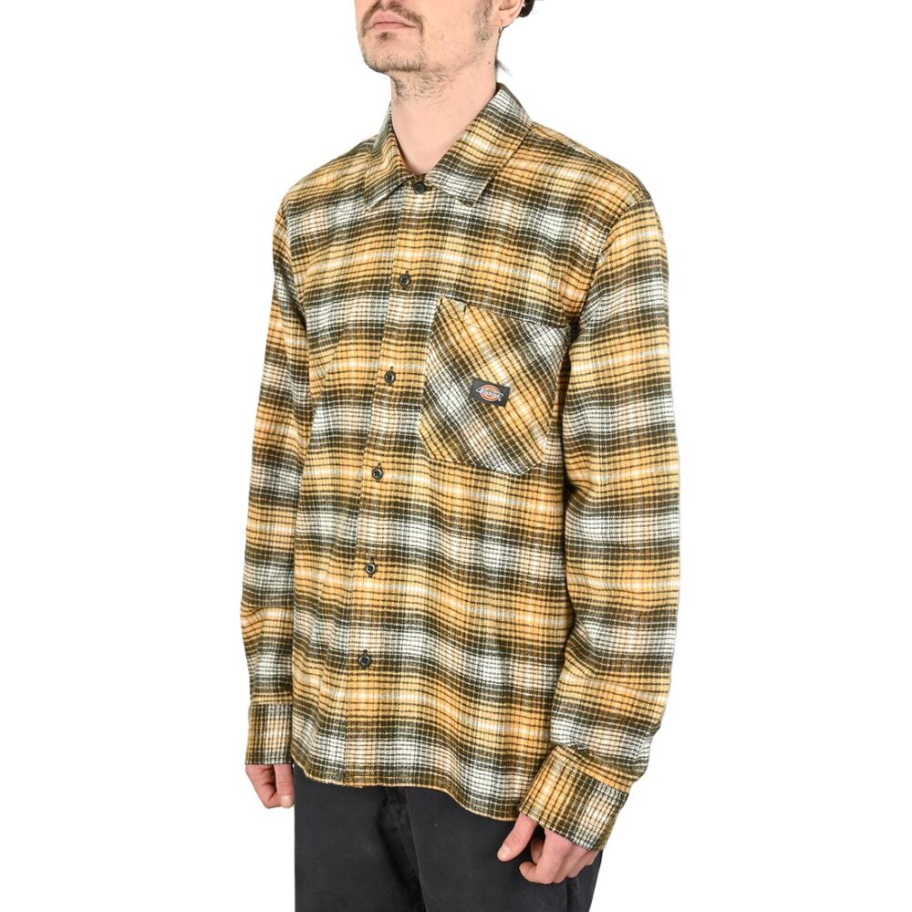Dickies Forest Check L/S Shirt - Oak Buff