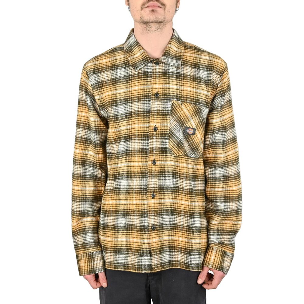 Dickies Forest Check L/S Shirt - Oak Buff