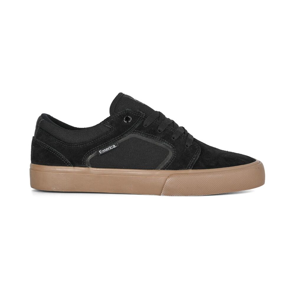 Emerica Cadence Skate Shoes - Black/Gum