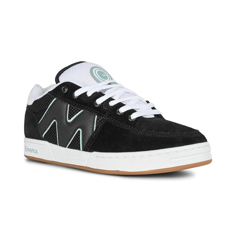 Emerica OG-1 Skate Shoes - Black/White/Green
