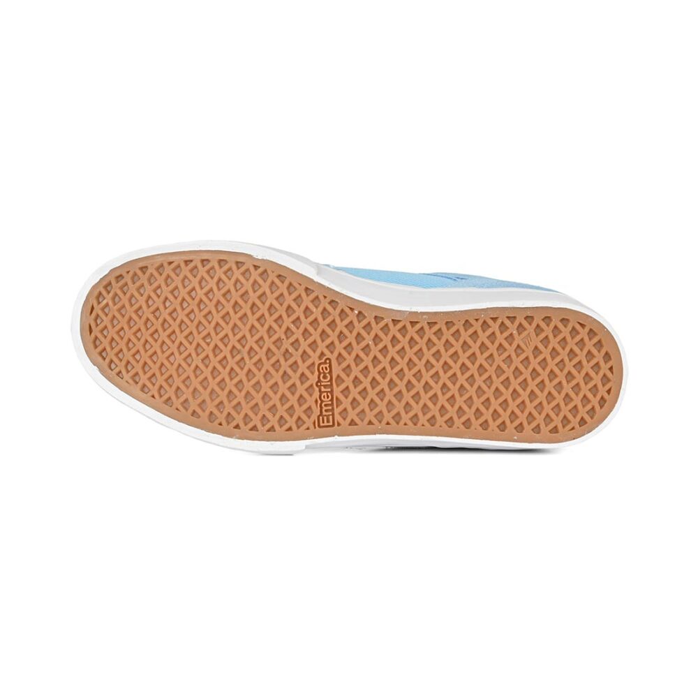 Emerica The Low Vulc Skate Shoes - Blue/White