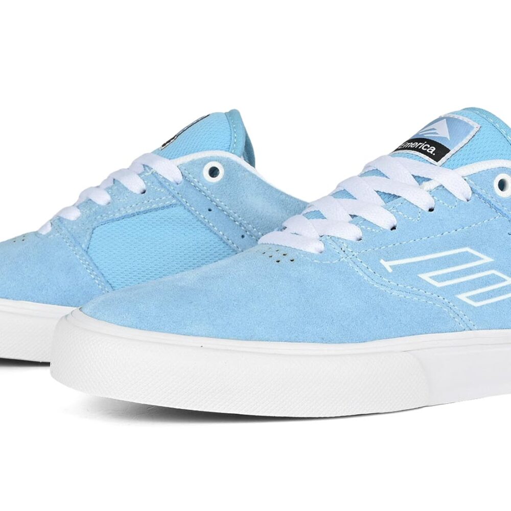 Emerica The Low Vulc Skate Shoes - Blue/White