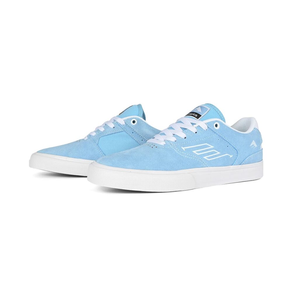 Emerica The Low Vulc Skate Shoes - Blue/White