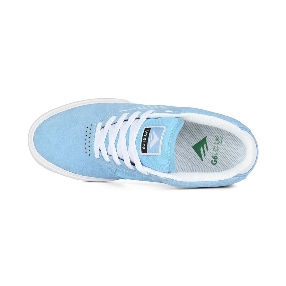 Emerica The Low Vulc Skate Shoes - Blue/White