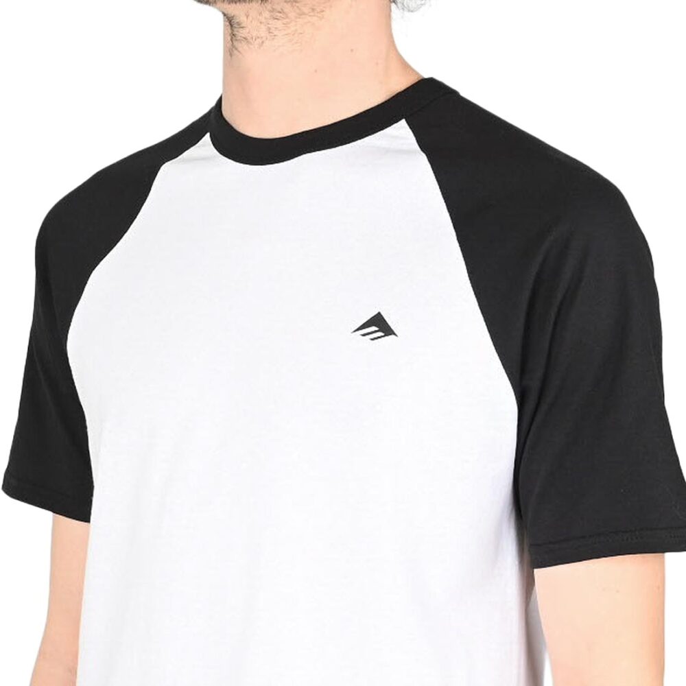 Emerica Triangle Baseball T-Shirt - Black/White