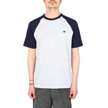 Emerica Triangle Baseball T-Shirt - Navy/Grey