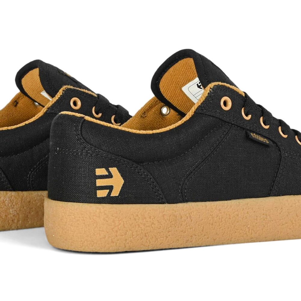 Etnies Barge LS Skate Shoes - Black Raw
