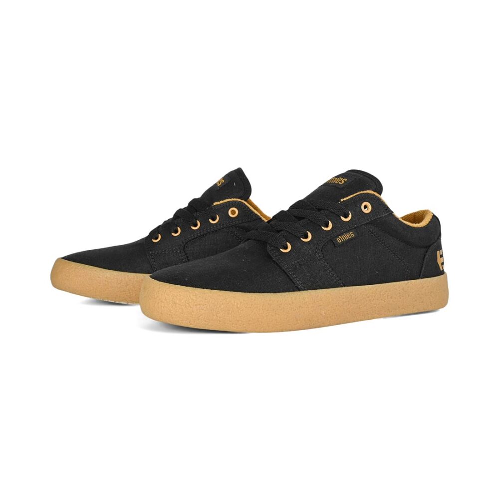 Etnies Barge LS Skate Shoes - Black Raw