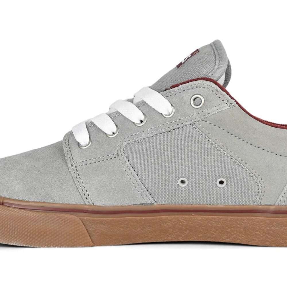 Etnies Barge LS Skate Shoes - Grey/Gum/Red