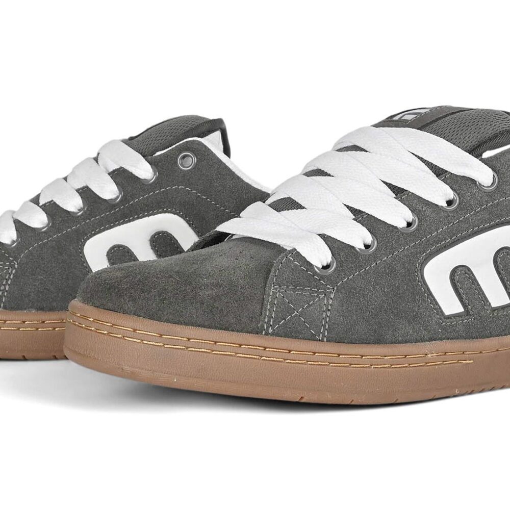 Etnies Callicut Skate Shoes - Grey/White/Gum