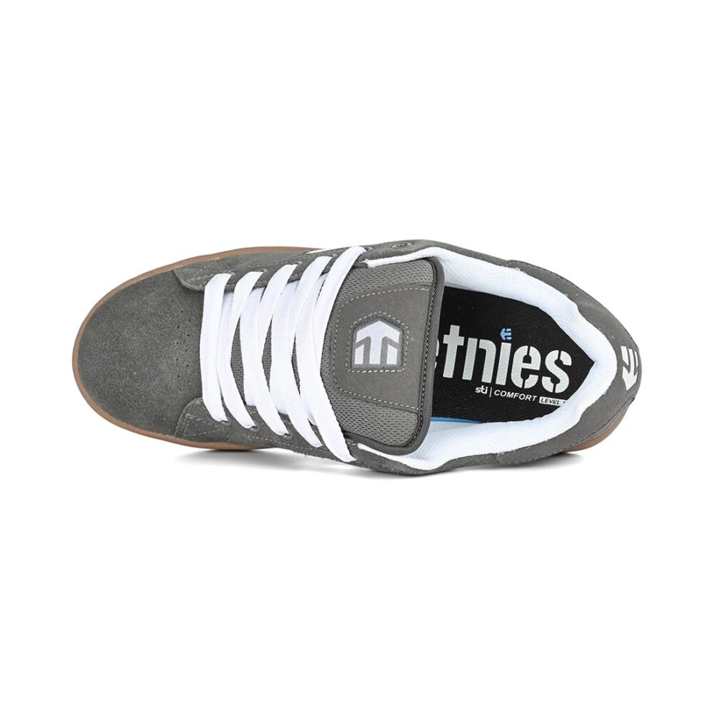 Etnies Callicut Skate Shoes - Grey/White/Gum