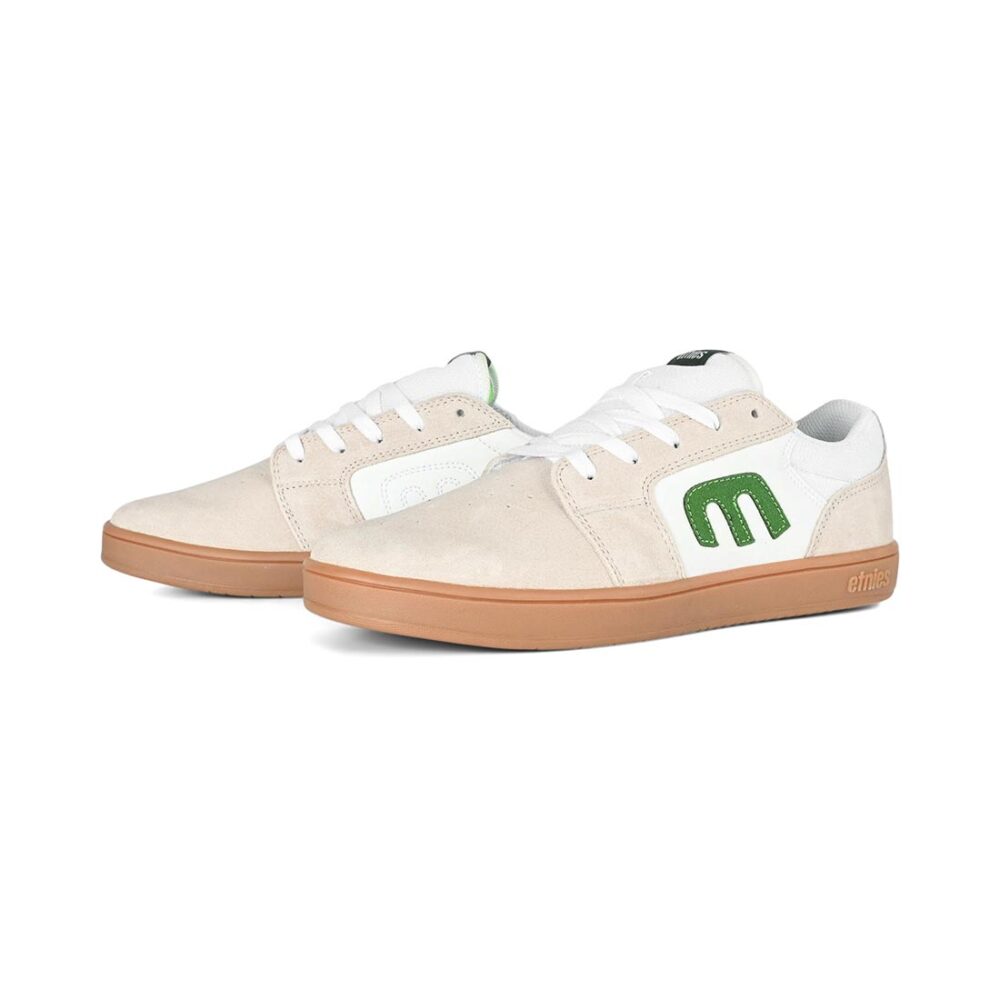 Etnies Cresta Skate Shoes - White/Green/Gum