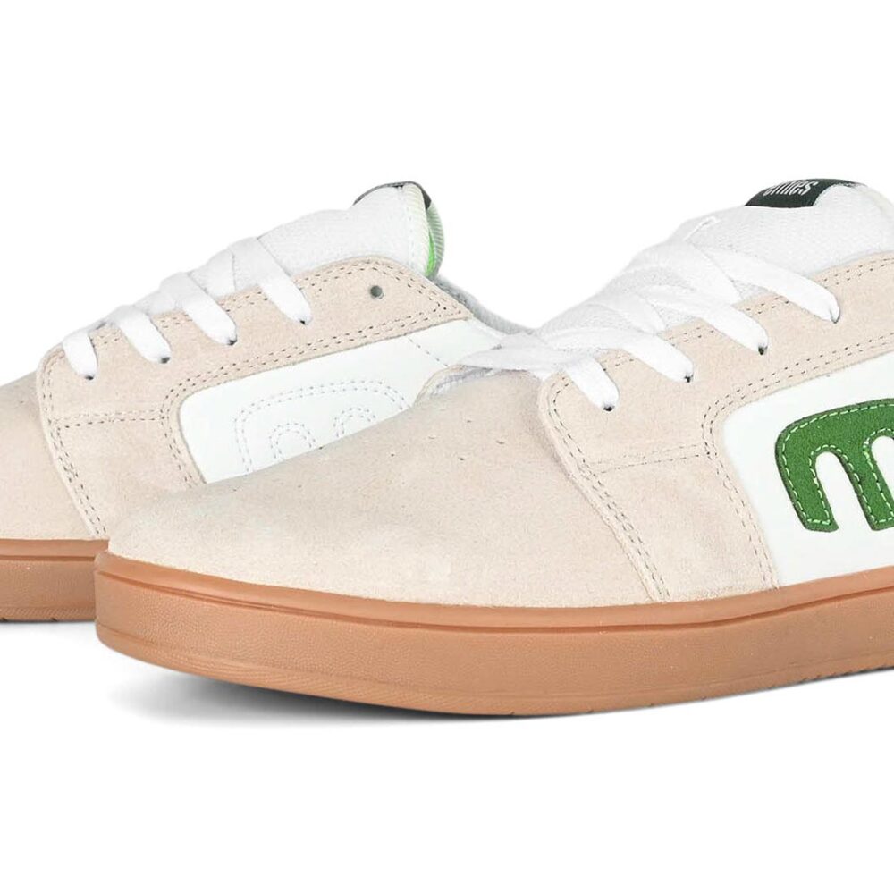 Etnies Cresta Skate Shoes - White/Green/Gum