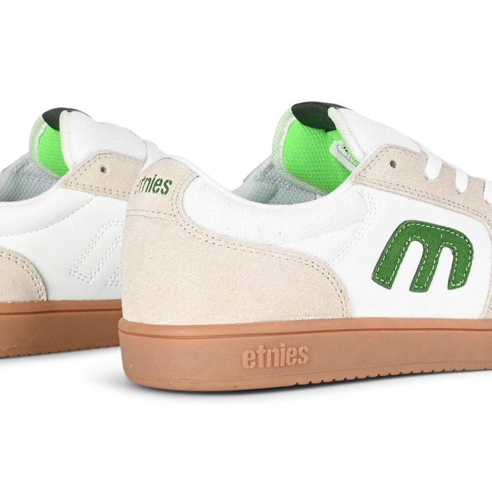 Etnies Cresta Skate Shoes - White/Green/Gum