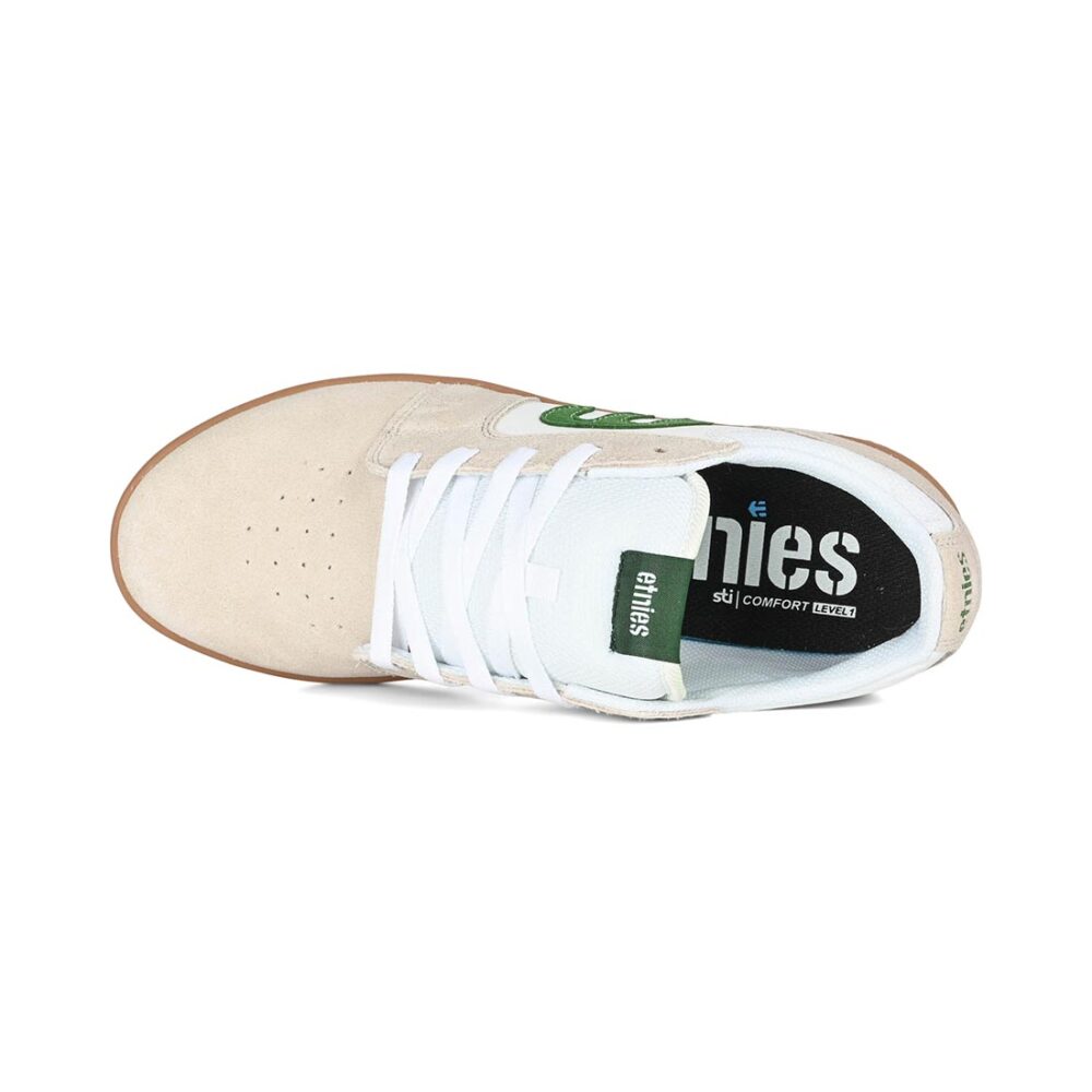 Etnies Cresta Skate Shoes - White/Green/Gum