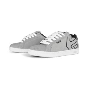 Etnies Fader Skate Shoes - Light Grey/Black
