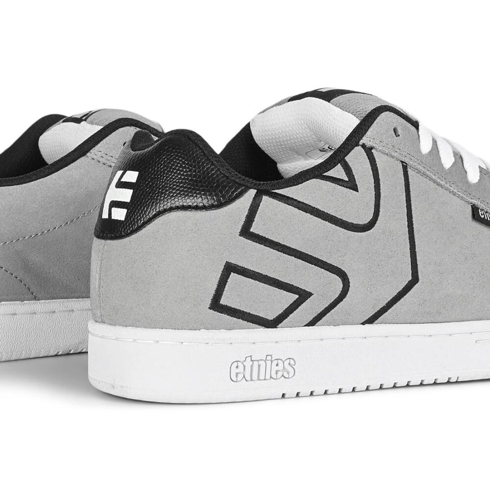Etnies Fader Skate Shoes - Light Grey/Black