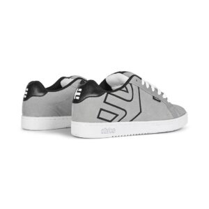 Etnies Fader Skate Shoes - Light Grey/Black