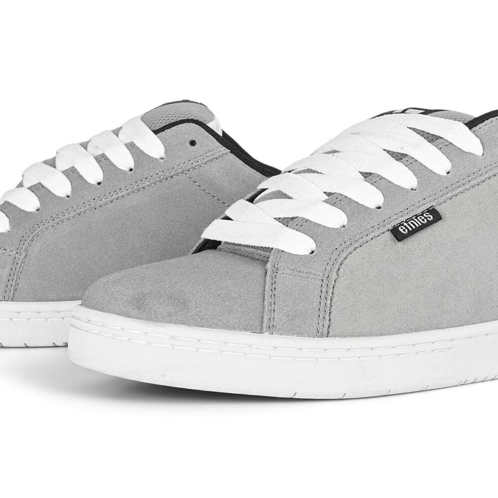 Etnies Fader Skate Shoes - Light Grey/Black