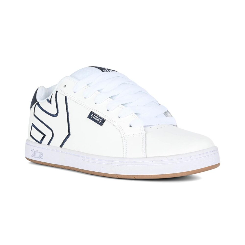 Etnies Fader Skate Shoes - White/White/Navy