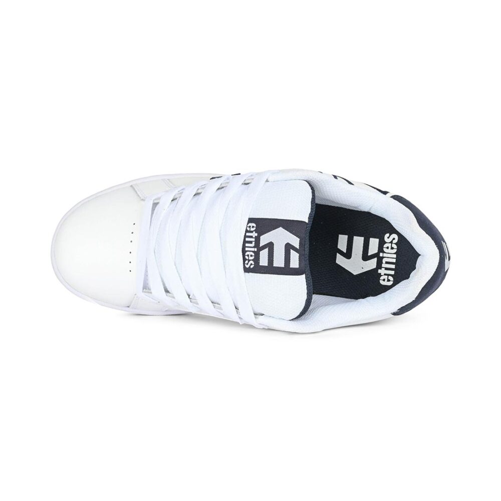 Etnies Fader Skate Shoes - White/White/Navy