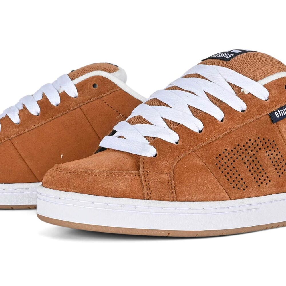 Etnies Kingpin Skate Shoes - Brown/Navy