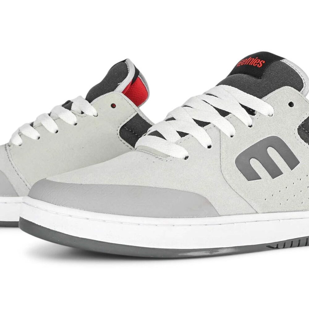 Etnies Marana Skate Shoes - Grey/Grey/Red