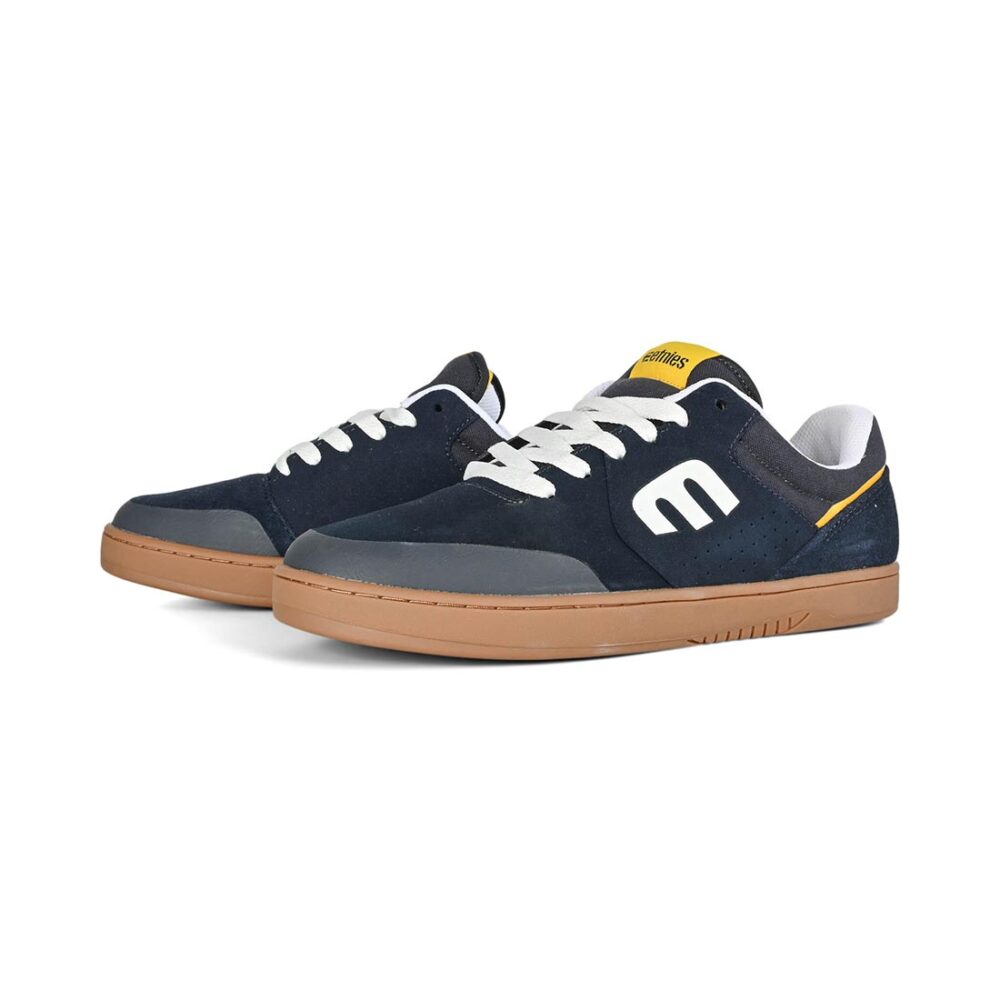Etnies Marana Skate Shoes - Navy/Gum/Yellow